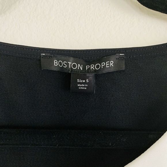 Boston Proper Asymmetrical Neckline Travel Dress - Picture 4 of 5